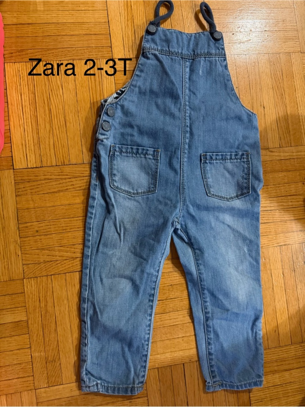 Zara Kids Light Blue Denim Overalls